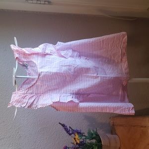 EUC J.CREW 100%COTTON Ruffle Tank